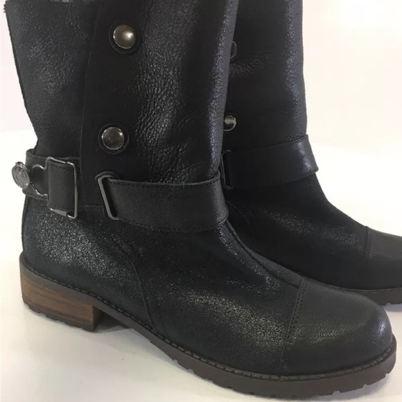 🔥 🆕 MATT BERNSON WOMEN'S TUNDRA SHEARLING LINED BOOT SZ 7 BLACK NEW - Picture 7 of 15